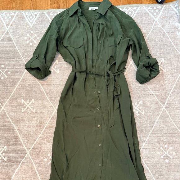 Max Studio Dresses & Skirts - Elegant Green Shirt Dress